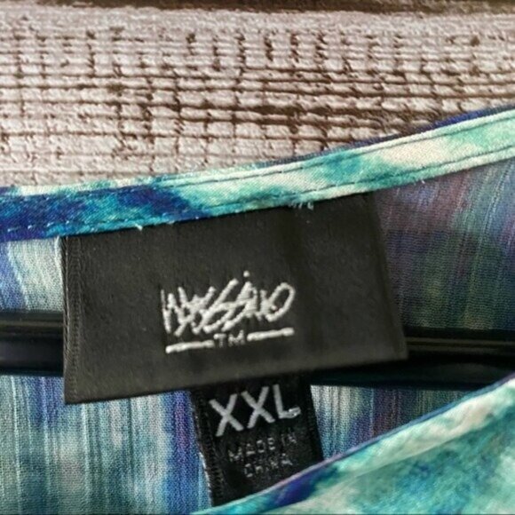Messino Women's Semi-Sheer Multi-Colored Blouse Size XXL - Picture 11 of 12